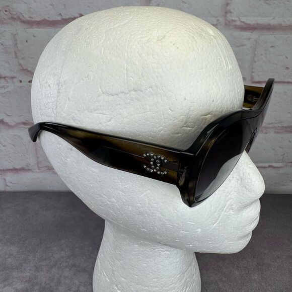Chanel Acetate Crystal CC Shield Sunglasses 5497-B-A - Picture 1 of 14